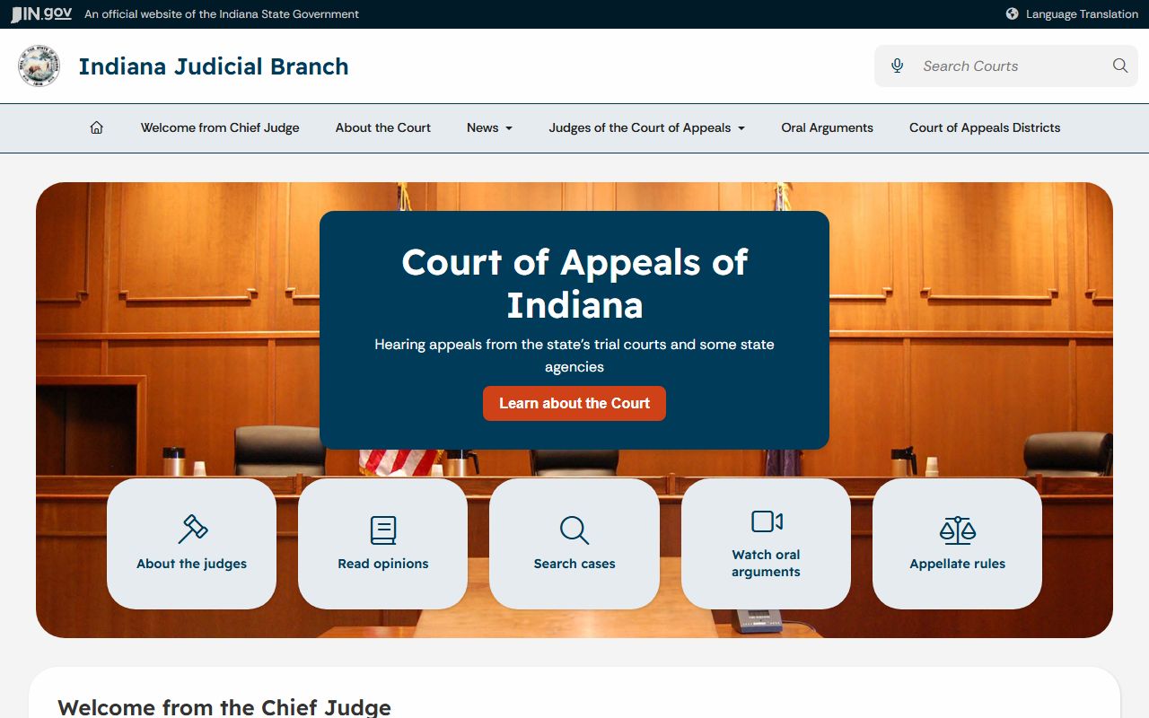 Parke County court dockets Court of Appeals of Indiana