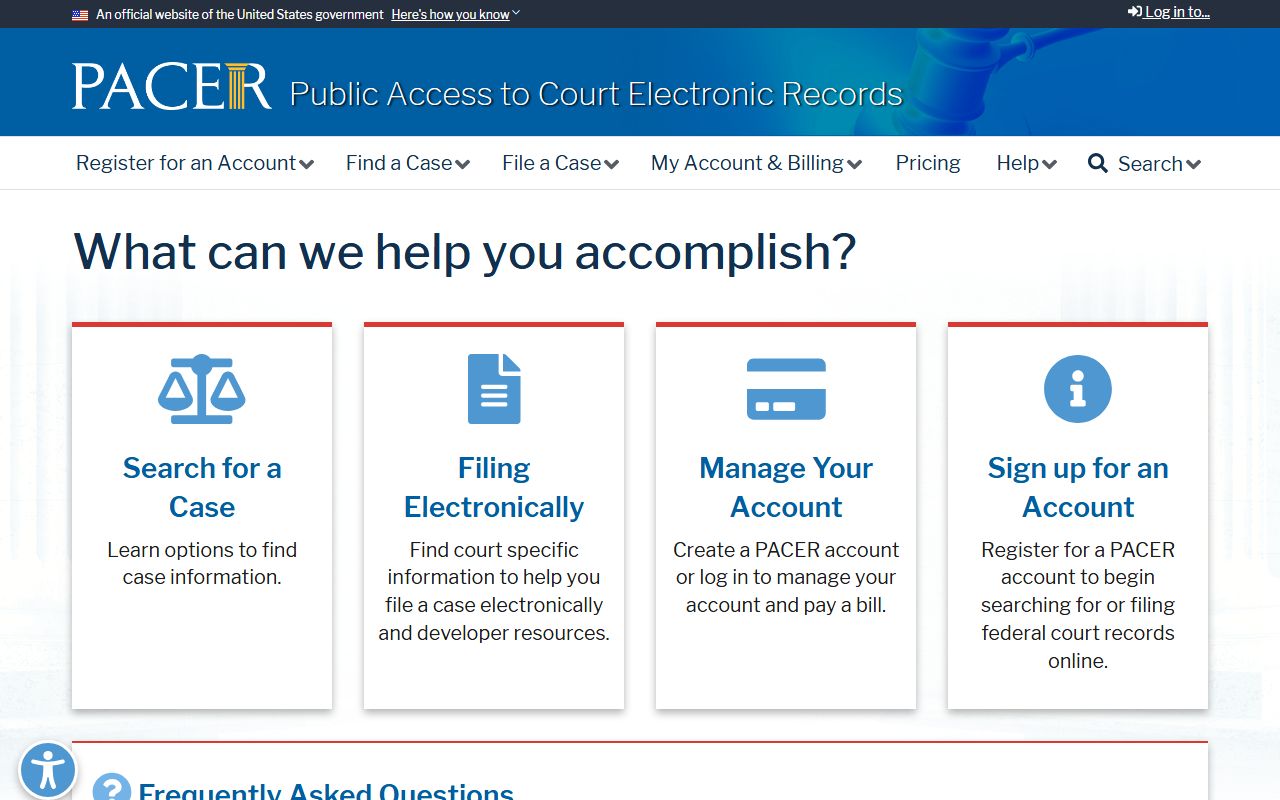 Parke County Circuit Court PACER federal record distinction
